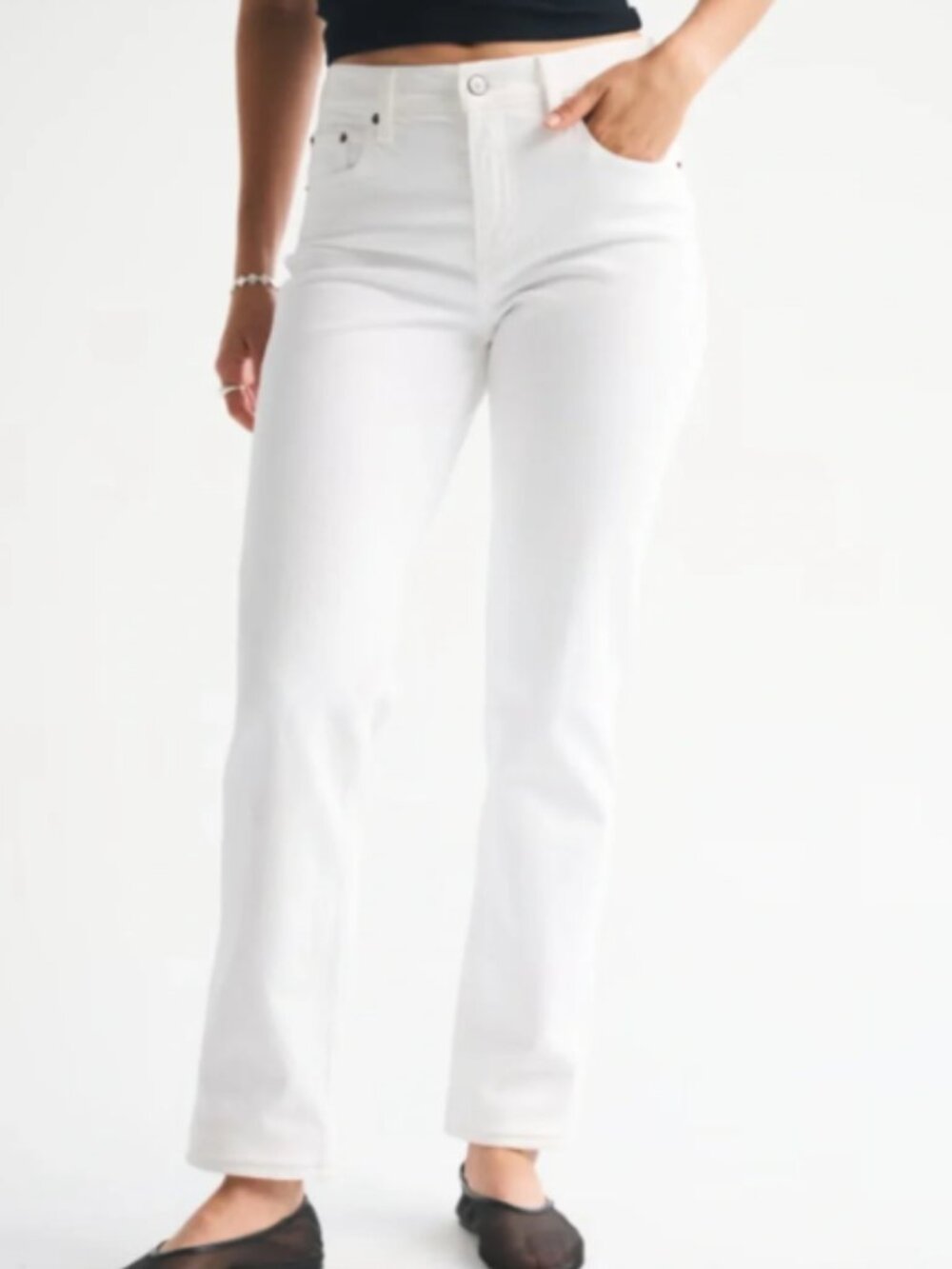 Abercrombie & Fitch ’90s Mid Rise Straight Leg Jeans